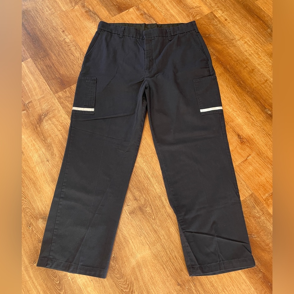 FedEx Mens Uniform Pants Stan Herman 40R Reflective Utility Delivery Heavy‎